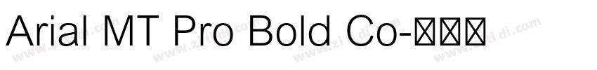Arial MT Pro Bold Co字体转换